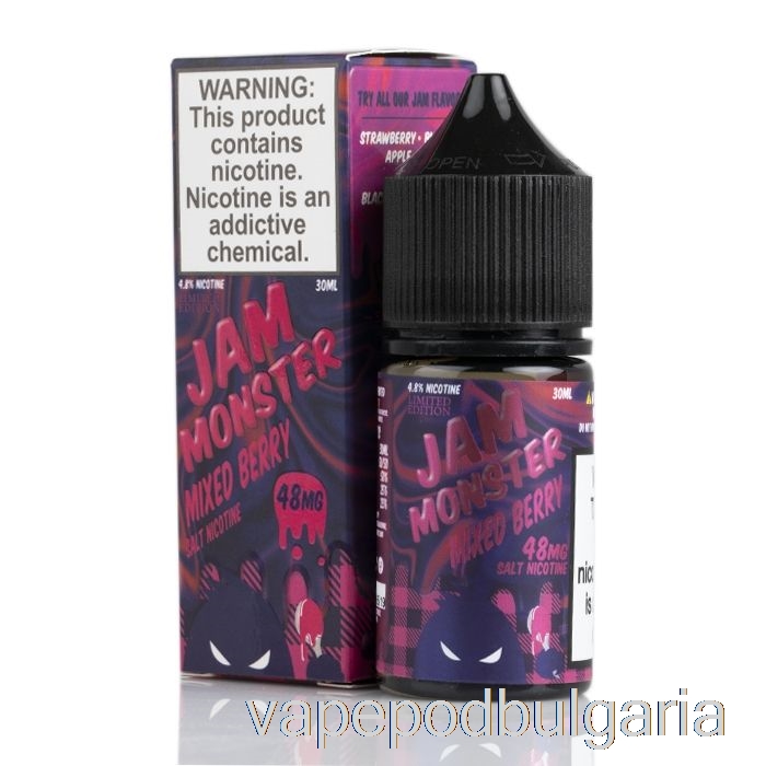 Vape Bulgaria Mixed Berry - Jam Monster Salts - 30ml 48mg